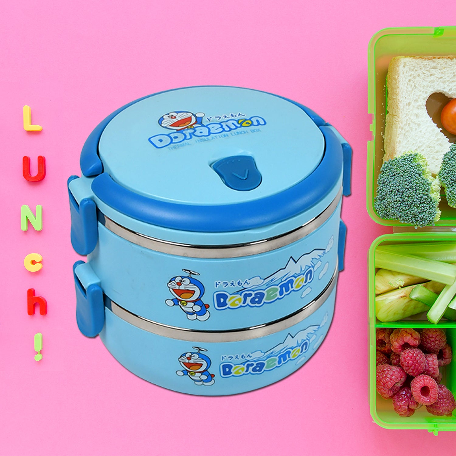 04_2d293835-bbd3-470c-81a3-764af7dc88ee 2873A Doraemon 2layer Lunch Box Steel High Quality 2 Layer Tiffin Box For Home , Office & School Use