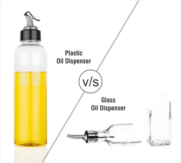 2346 Oil Dispenser Transparent Plastic Oil Bottle |  1 Liter