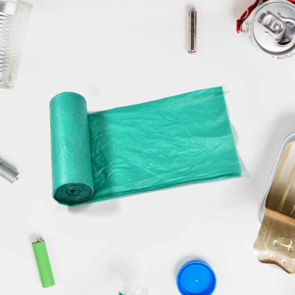 9253 1Roll Green Garbage Bags/Dustbin Bags/Trash Bags