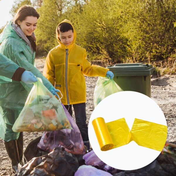 9255 1Roll Yellow Garbage Bags/Dustbin Bags/Trash Bags.