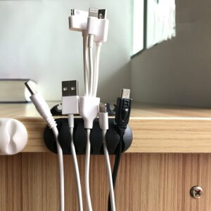 1334 Cable Clips Multi Purpose Cable Organizer , Wire Holder For Desk And Table Use