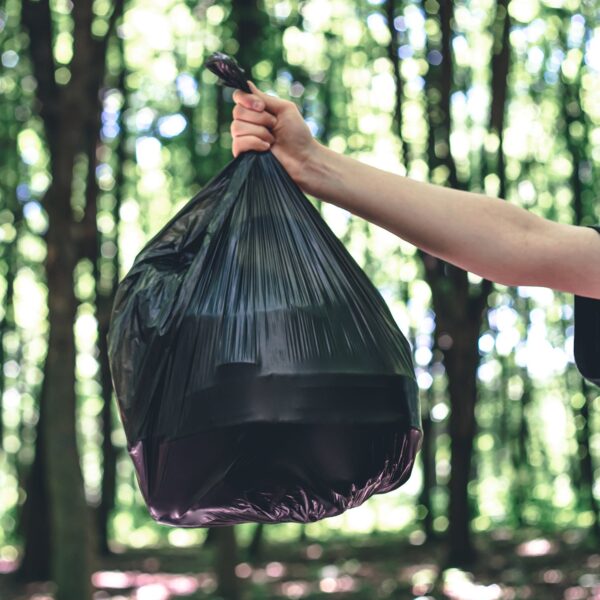 9257 1Roll Black Garbage Bags/Dustbin Bags/Trash Bags