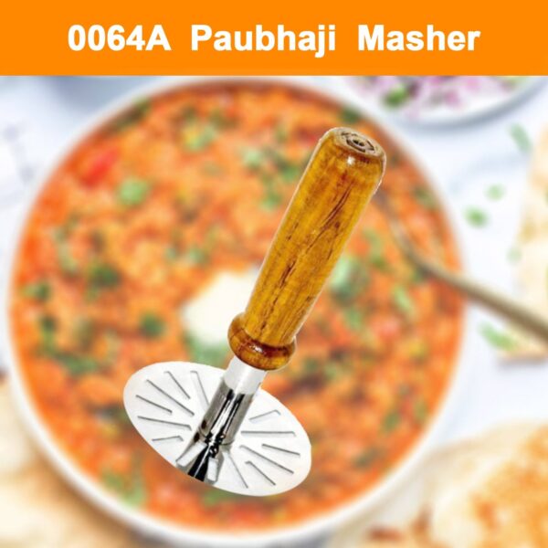 0064A Paubhaji Masher used in all kinds of household and kitchen places for mashing and making paubhajis.