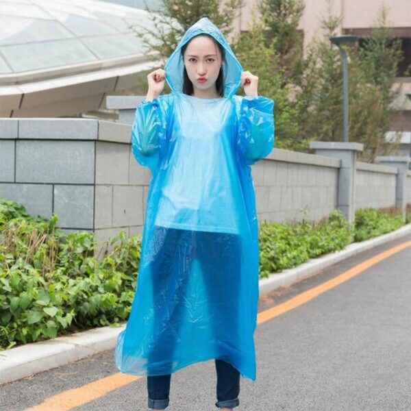 6182 Disposable Rain Coat For Having Prevention From Rain And Storms To Keep Yourself Clean And Dry.