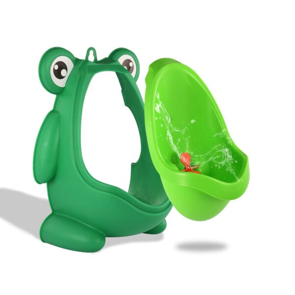 4034 Cute Forg Standing Potty Training Urinal for Boys Toilet with Funny Aiming Target