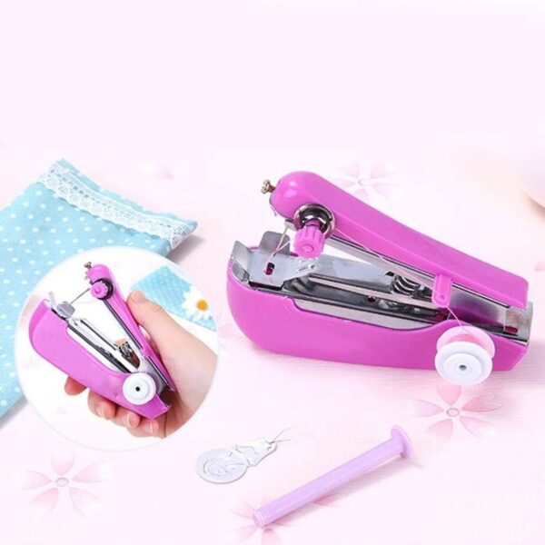 1237 Handy Stitching Stapler Machine Pocket Portable Mini Sewing Cordless Hand-Operated Manual Stitch Stapler Sillai Machine for Garment, Cloth