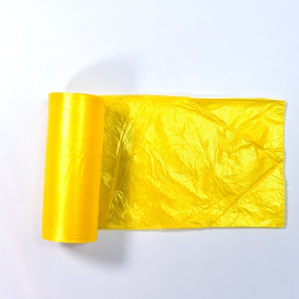 9255 1Roll Yellow Garbage Bags/Dustbin Bags/Trash Bags.