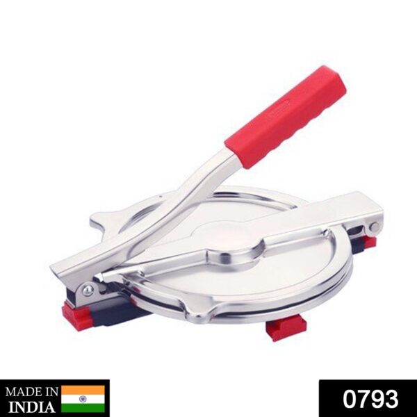 0793 Manual Stainless Steel Puri Press Machine/Maker with Handle (6 inch)