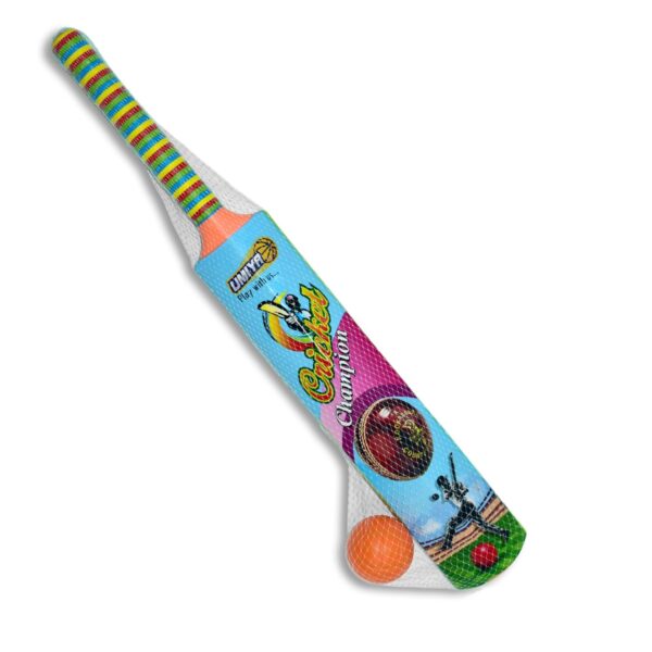 8001 Plastic Cricket Bat and Ball Toy for Kids