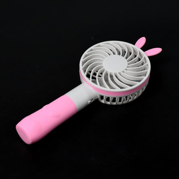 4811 Portable Princess Rabbit Styled Rechargeable Handheld Fan For Travel , home & Office Use