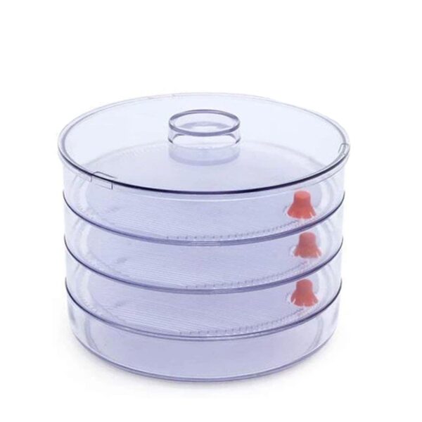 0070 Plastic 4 Compartment Sprout Maker, White Your Brand