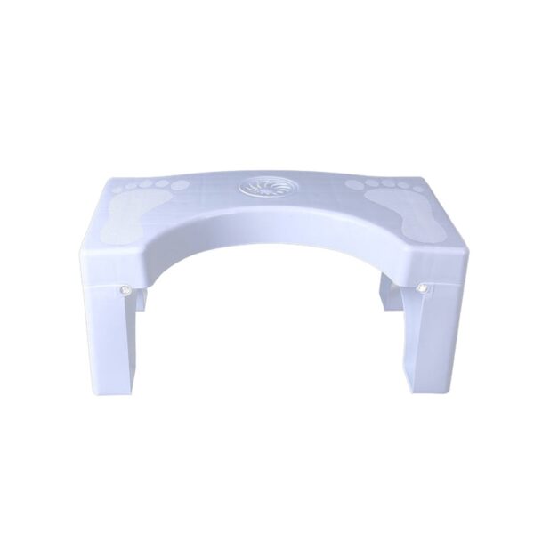 6005A Plastic Non-Slip Folding Toilet Squat Stool - White Color