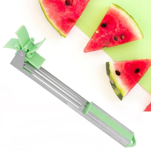 7160 Stainless Steel Washable Watermelon Cutter Windmill Slicer Cutter Peeler for Home/Smart Kitchen Tool Easy to Use