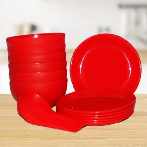 2183 Soup Bowl Set with Spoon and Saucer - 18 pcs