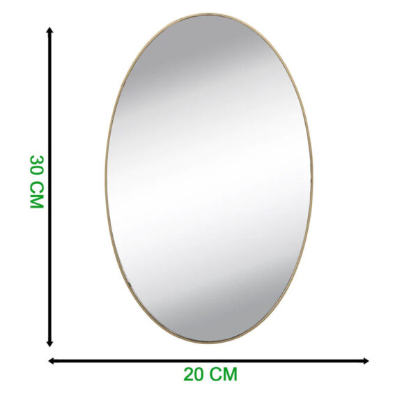 9053 10PC BIG OVAL ADHESIVE-BATHROOM-MIRROR-WALL