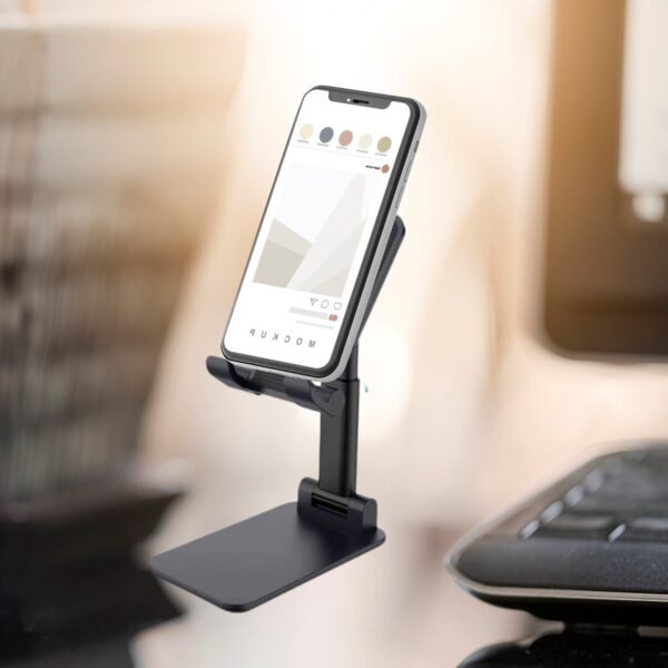 6032 Foldable Mobile Stand with Angle Adjustable Desktop Table Mobile Holder