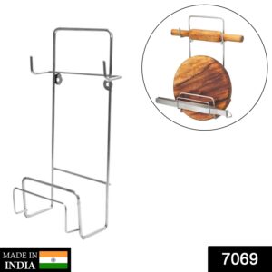 7069 Chakla Belan Stand for Kitchen with Stainless Steel