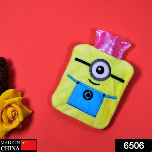 6506 Minions small Hot Water Bag with Cover for Pain Relief, Neck, Shoulder Pain and Hand, Feet Warmer, Menstrual Cramps.