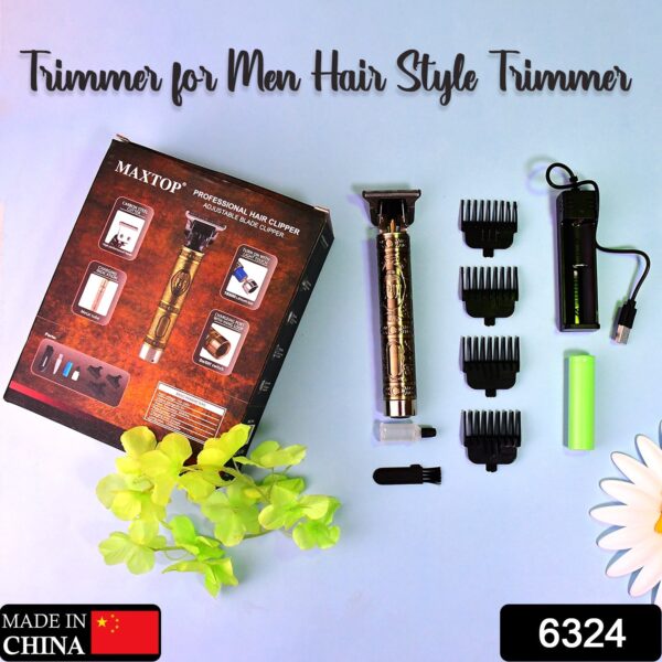 6324 Hair Trimmer for Men Hair Style Trimmer, Professional Hair Clipper, Adjustable Blade Clipper & Shaver for Men