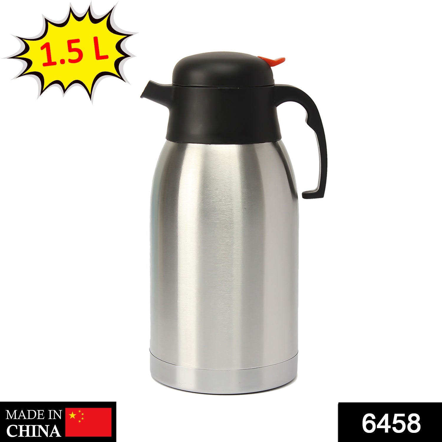 6458 Thermos steel Flip Lid Flask, 1500 milliliters