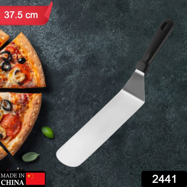 2441 Stainless steel Spatula with Black Handle.
