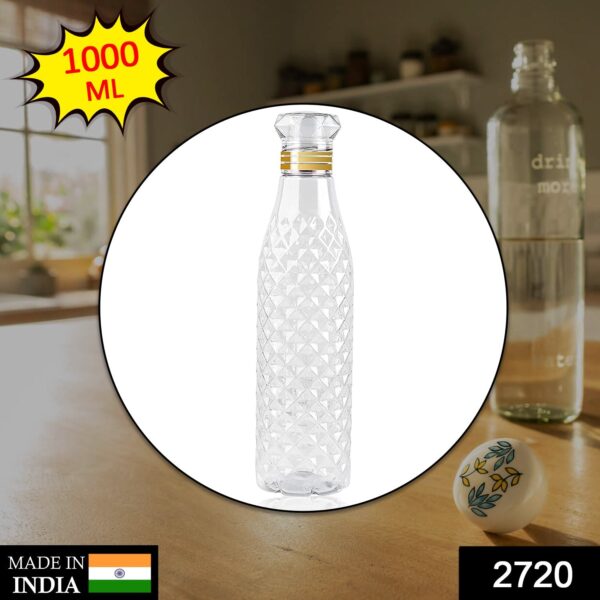 2720 Dimond Cut Water Bottle used by kids, childrenâ€™s and even adults for storing and drinking water throughout travelling to different-different places and all.