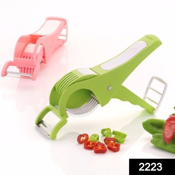 2223 Multipurpose 2 in 1 Stainless Steel Vegetable Cutter/Peeler