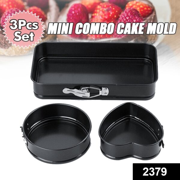 2379 Multiple Shape Metal Moulds for Baking Non-Stick Cake Tins