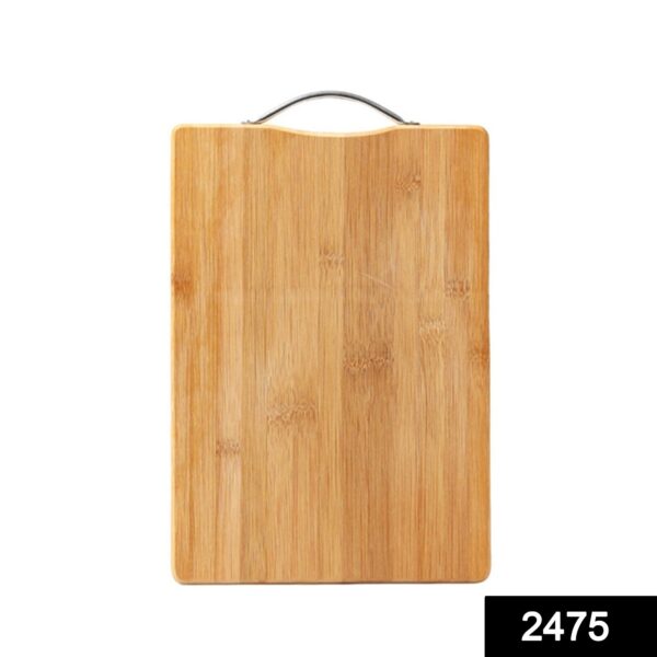 2475 Non-Slip Wooden Bamboo Cutting Board with Antibacterial Surface