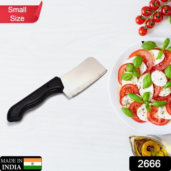 2666 Small Stainless Steel knife and Kitchen Knife with Black Grip Handle.