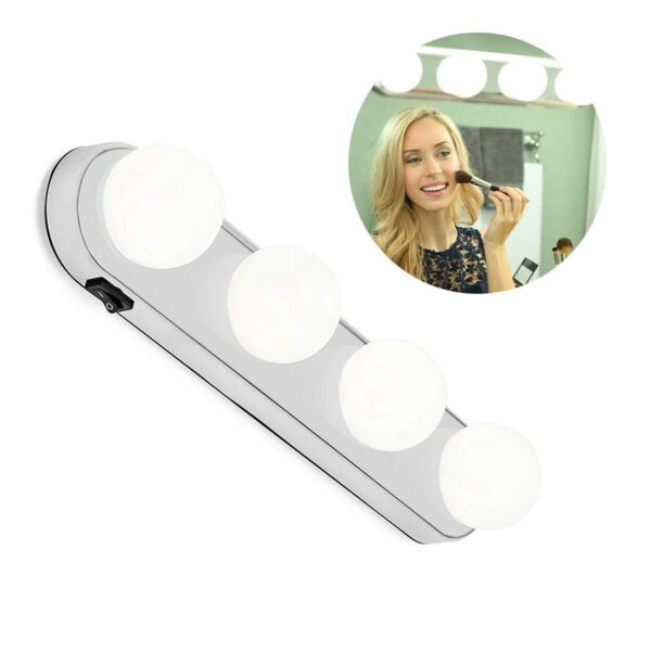 6189 Glow Make Up Light Portable Cosmetic Kit Battery Powered Mirror Lighting Super Bright