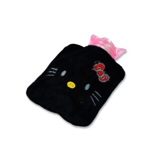 6513 Black Hello Kitty small Hot Water Bag with...