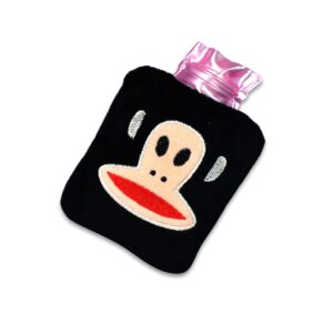 6522 Black Monkey small Hot Water Bag with Cove...