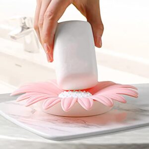 4683 Flower Shape Portable Soap Dish Holder Soa...