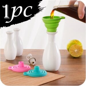 4677 Silicone Funnel for Kitchen Use Oil Pourin...