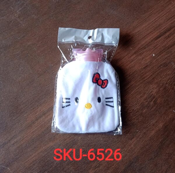 6526 White Hello Kitty small Hot Water Bag with Cover for Pain Relief, Neck, Shoulder Pain and Hand, Feet Warmer, Menstrual Cramps.