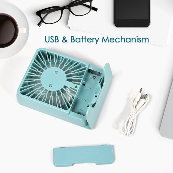 4810 Portable Desk Fan Big Table Fan 3 Step Speed Setting Fan Personal Desk Fan Suitable For Office , School & Home Use