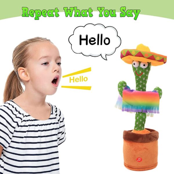 8047 Dancing Cactus Talking Toy, Chargeable Toy