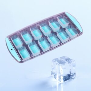 7170   12 Grid Silicon Ice cubes Making Tray Food Grade Square Ice Cube Tray | Easy Release Bottom Silicon Tray