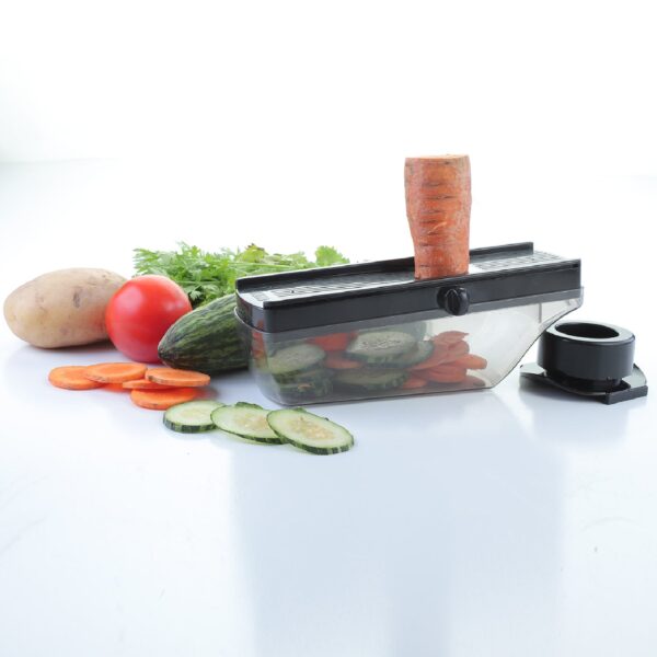 8101 Ganesh Plastic Vegetable Slicer Cutter, Black