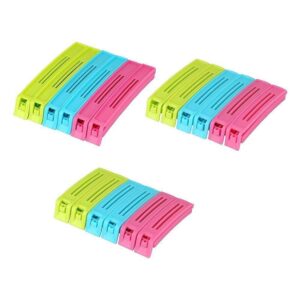 0105 Plastic Snack Bag Clip Sealer Set (18 Pcs,...