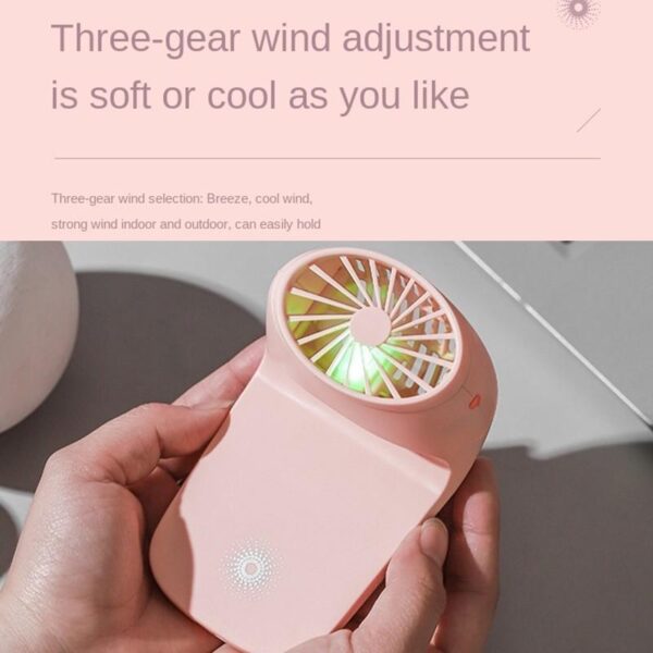 4814 Portable Mobile Phone Holder Fan  Personal Fan Multi- Function Fan Handheld Charging Fan