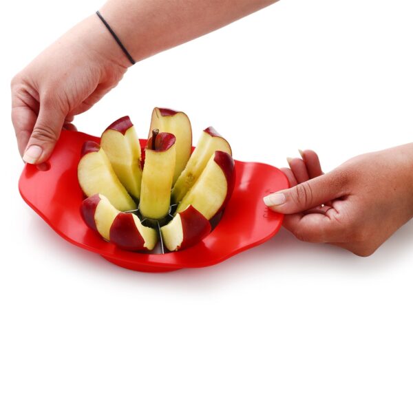 8124 Ganesh Plastic & Stainless Steel Apple cutter  (colors may vary)