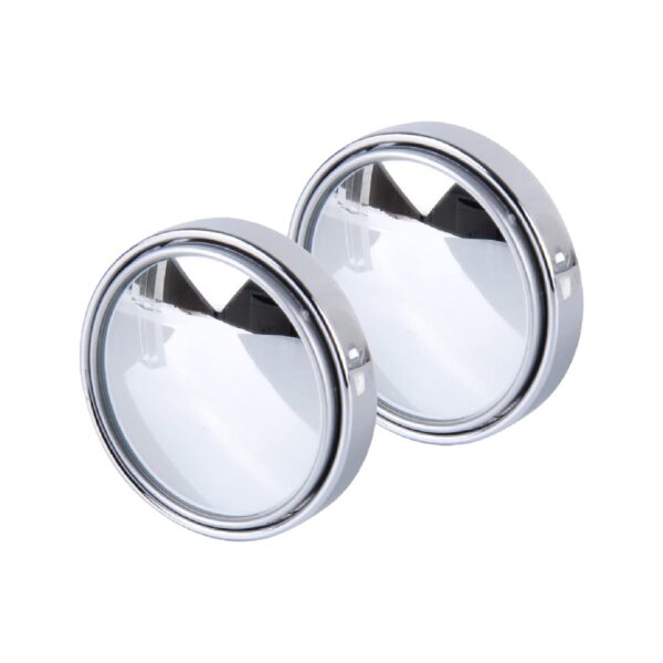 6205 360DEGREE BLIND SPOT ROUND WIDE ANGLE ADJUSTABLE CONVEX REAR VIEW MIRROR - PACK OF 2