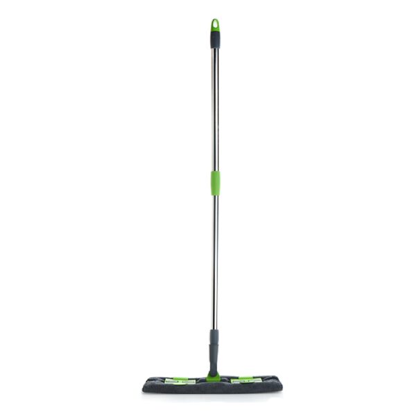 8710 Multipurpose Wet and Dry Cleaning Microfiber Flat MOP Floor Cleaning Mop with , 360 Degree Rotating Head and Telescopic Handle Steel Rod Long Handle Dry Mops, Standard (1 Piece, Multi-Colour)