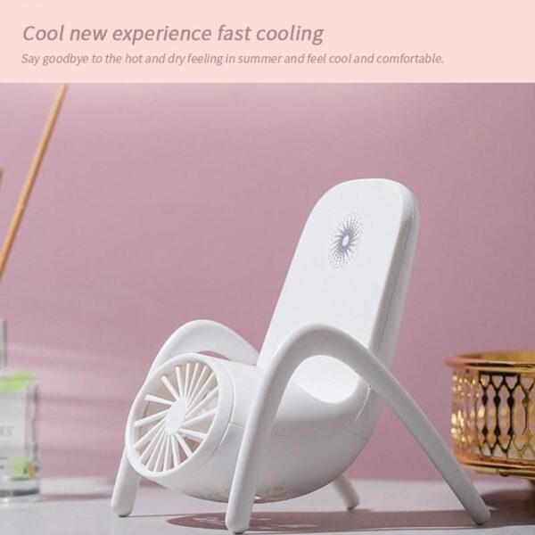 4814 Portable Mobile Phone Holder Fan  Personal Fan Multi- Function Fan Handheld Charging Fan