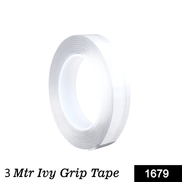 1679  Double Sided Grip Tape ( 10mm width X 2mm thickness X 3meter length ) (No Box)