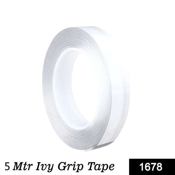 1678  Double Sided Grip Tape (10mm width X 1mm thickness X 5 meter length ) (No Box)