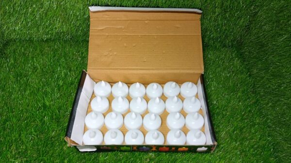 6432 Set of 24 Flameless Floating Candles Battery Operated Tea Lights Tealight Candle - Decorative, Wedding.