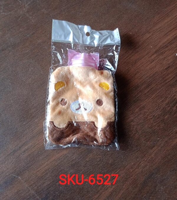6527 Brown Panda Print small Hot Water Bag with Cover for Pain Relief, Neck, Shoulder Pain and Hand, Feet Warmer, Menstrual Cramps.
